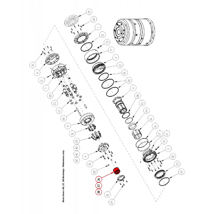 BUSHING, GUIDE UPPER BW/NQ 5.06 SPINDLE