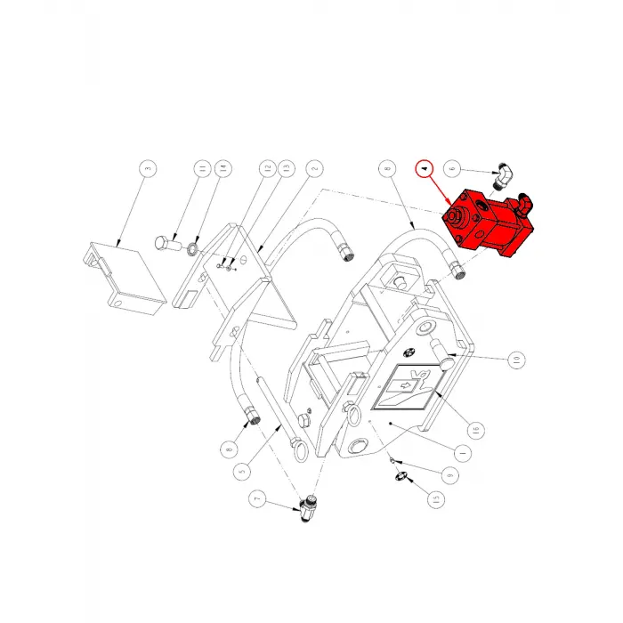 CYLINDER, HYD (1-3/8: ROD ORB VERSION)