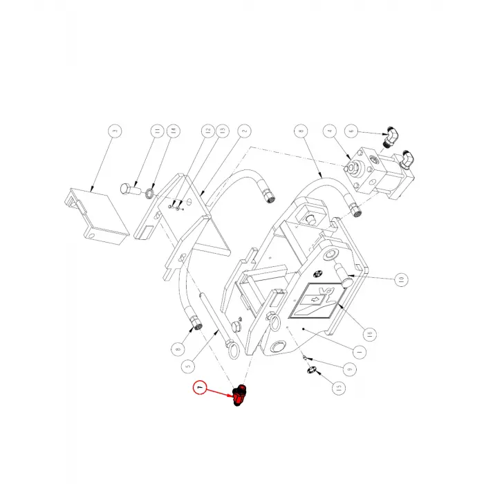 ADAP, HYD TEE 8 JIC 10 ORB