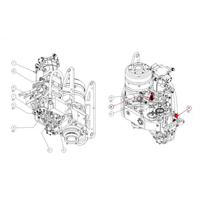 HOSE ASM, 3/4 STR - 90 X 88CM