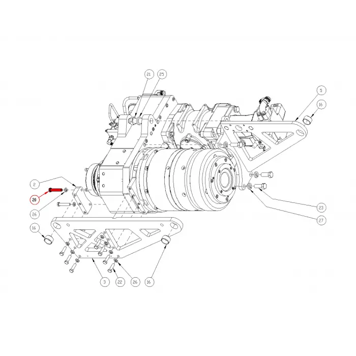 C/SCR, HH 1/2 UNC X 2-3/4 G8