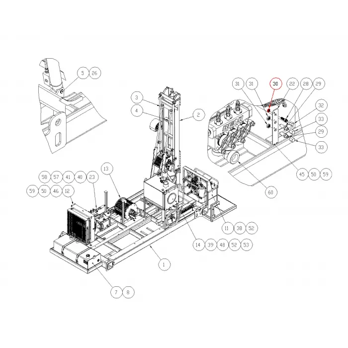 L/NUT, HYD BULKHEAD 6 JIC