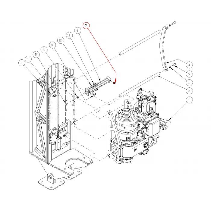 ADAP, HYD 45 #6 JIC x #6 ORB