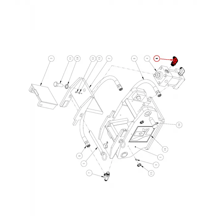 ADAP, HYD 90 8 JIC x 10 ORB