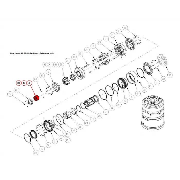 BUSHING, GUIDE UPPER BQ 5.06 SPINDLE
