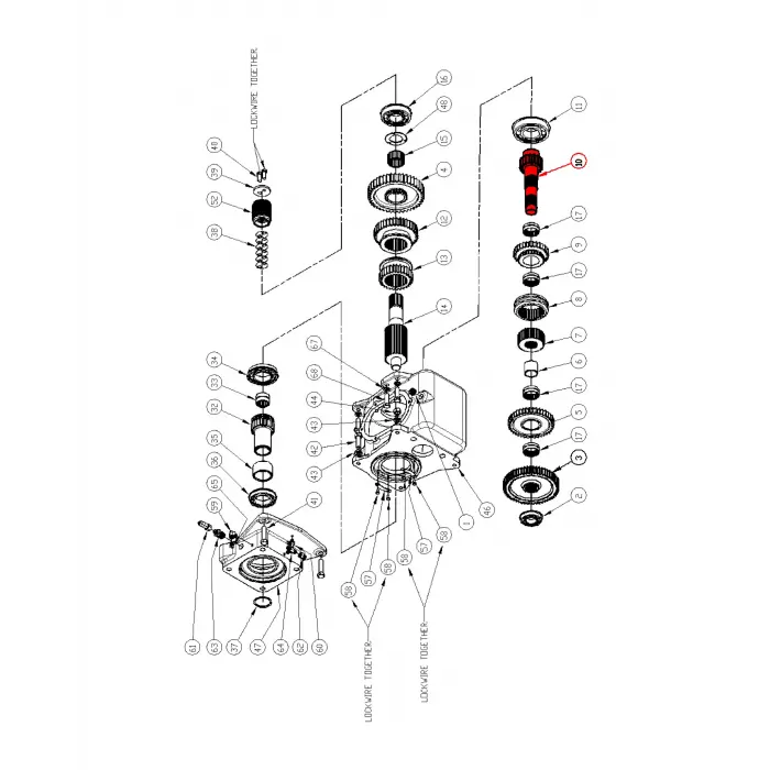COUNTERSHAFT, TRANSMISSION 17T
