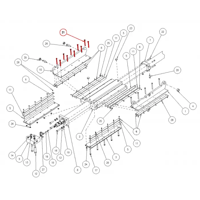 C/SCR, HH 1/2-13 UNC x 4-1/2 - [L.C. #90214-340]