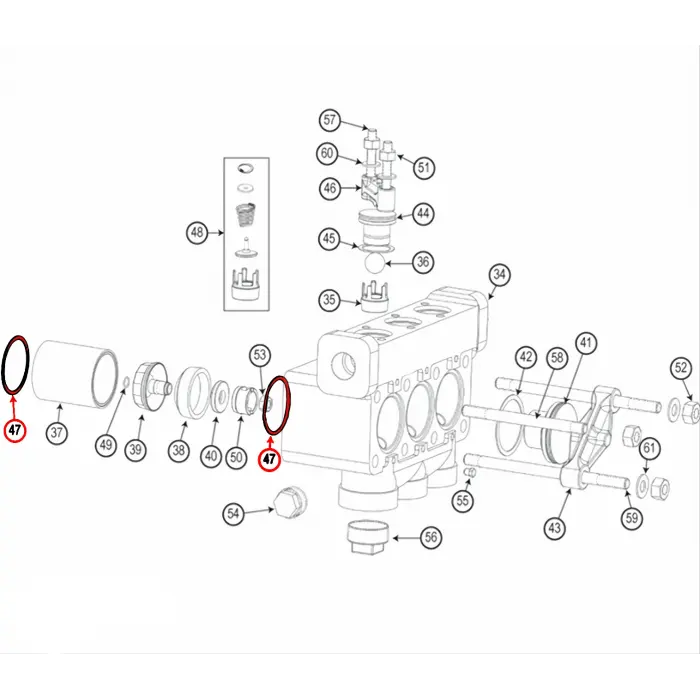 GASKET, CYL JOINT NITRILE