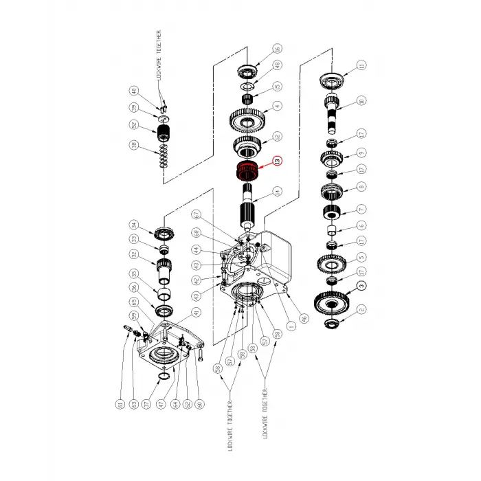 GEAR, MAIN SHAFT - 29T - GEAR 3 ONLY