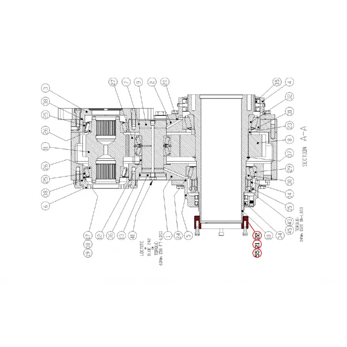 NUT REWORK, SPINDLE PQ HEAD