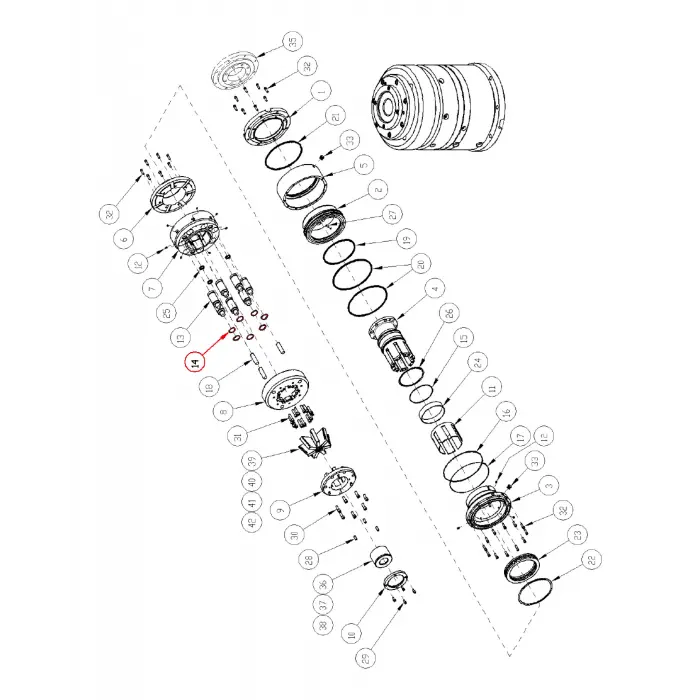 O-RING, GAS SPRING PQ CHUCK