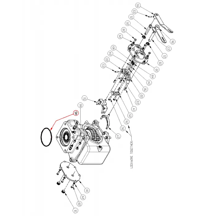 O-RING, SQ SAE 258 BUNA-N 70D