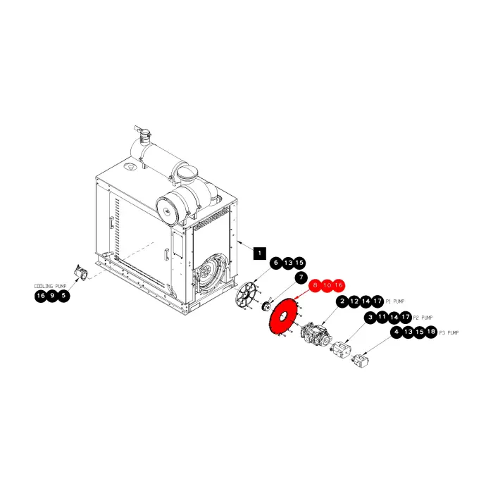 PLATE, PUMP MOUNTING