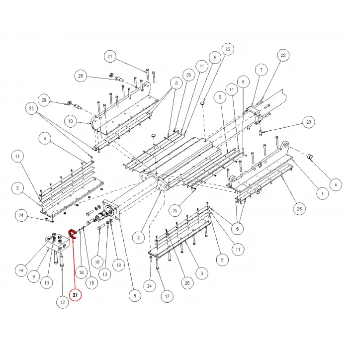 RING, FEED CYLINDER ROD LOCKING
