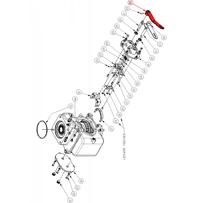 SHIFTER HANDLE FUNK TRANS 1 & 4