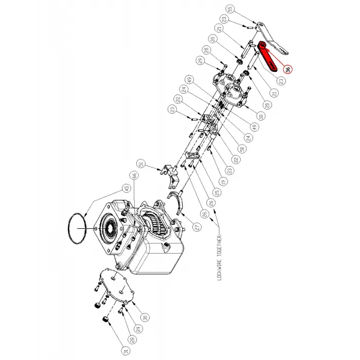 SHIFTER HANDLE FUNK TRANS 2 & 3