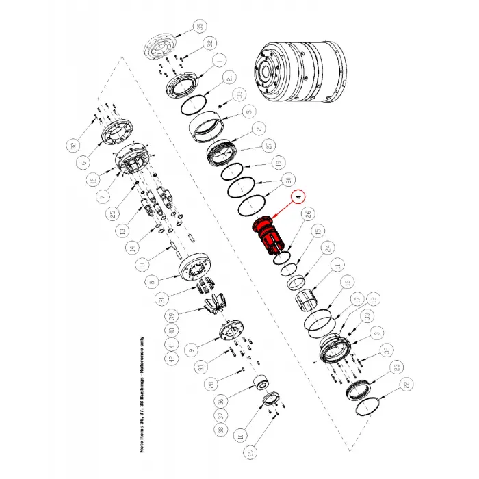 SPINDLE, PQ CHUCK 5.06 ID