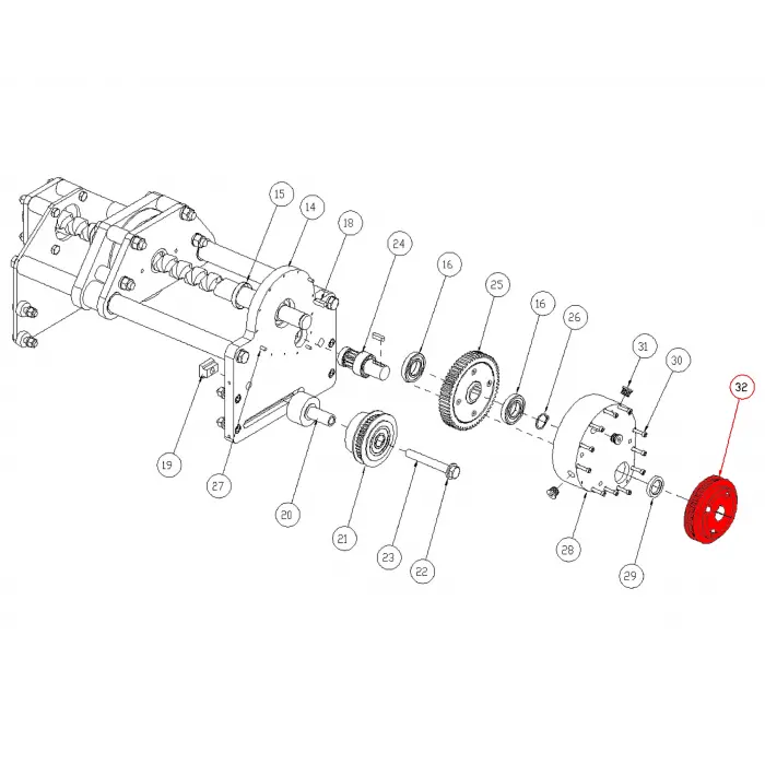 SPROCKET ASM, DRIVEN