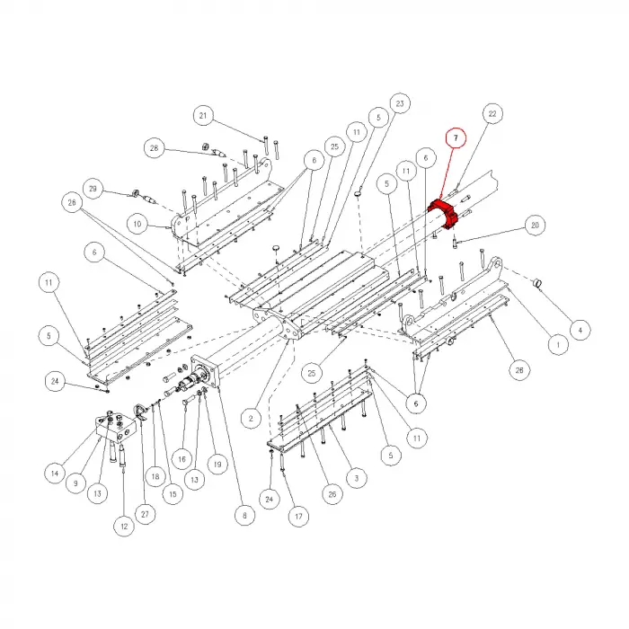 SUPPORT, FEED CYLINDER