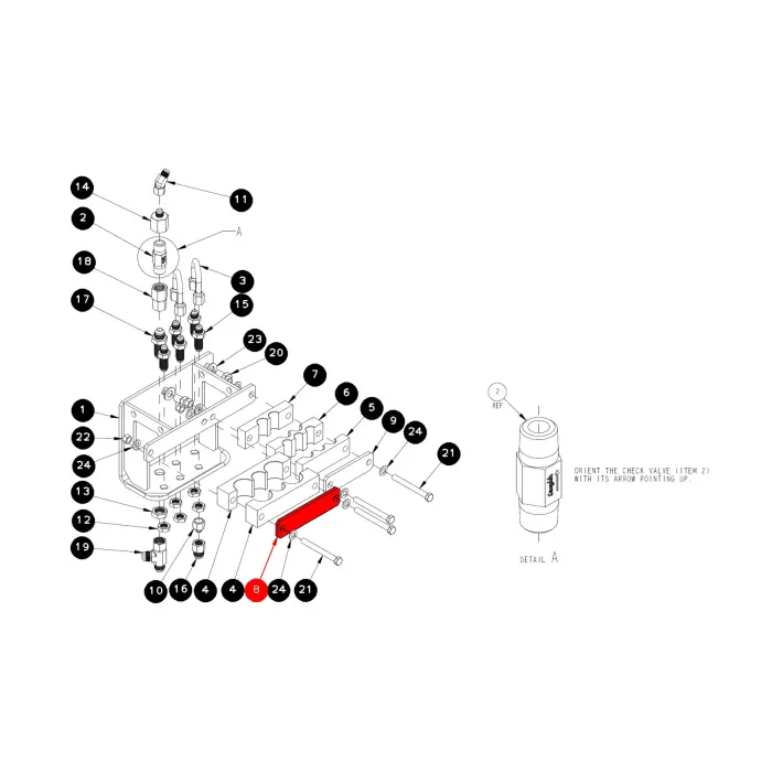 TOP PLATE, HOSE CLAMP