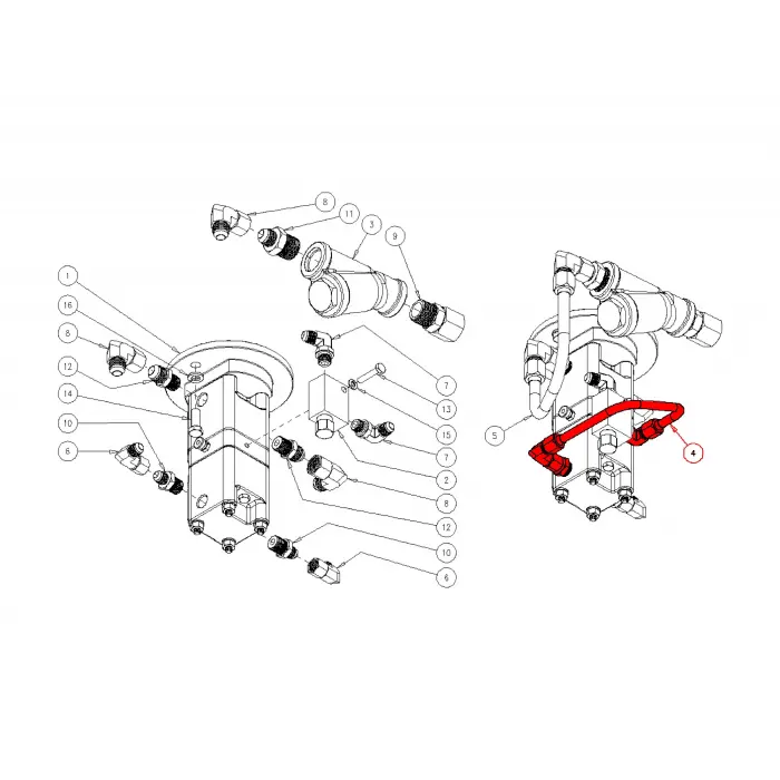 TUBE ASM, MOTOR PRESSURE