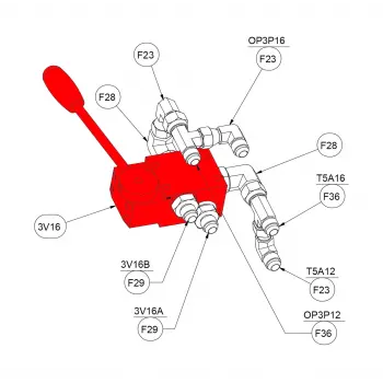 VALVE, 4/3 DETENT, CYL.SPOOL