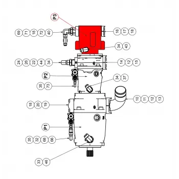 HYDRAULIC PUMP, 28(33)cc/PVT15