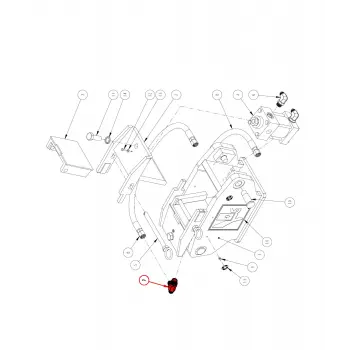 ADAP, HYD TEE 8 JIC 10 ORB