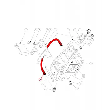 HOSE ASM, [1/2]ID X 740