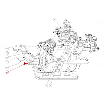C/SCR, FH 3/4-10 UNC X 2