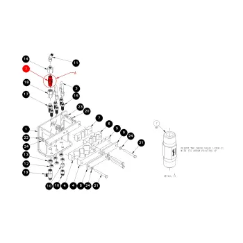 VALVE, HYD CHECK INLINE 10.4-24.2BAR C/P