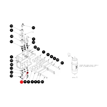 ADAP, HYD STR 6 MJ 6 FJ ORIFICE [0.070]