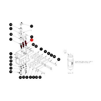 ADAP, HYD STR BULKHEAD 6 MJ