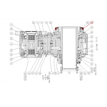 CAP- BEARING UPPER (OUTPUT)