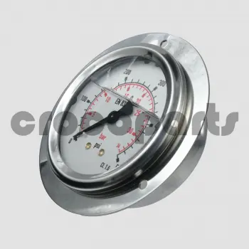 GAUGE,PRESSURE 63MM PM 500 PSI/BAR
