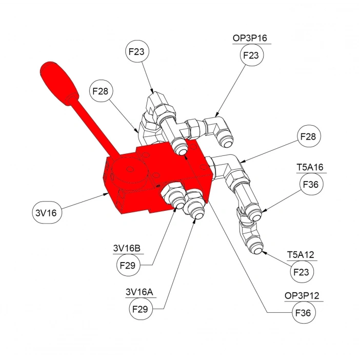 VALVE, 4/3 DETENT, CYL.SPOOL