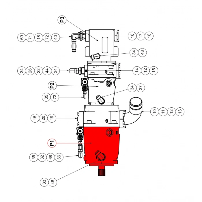 HYDRAULIC PUMP , P1140