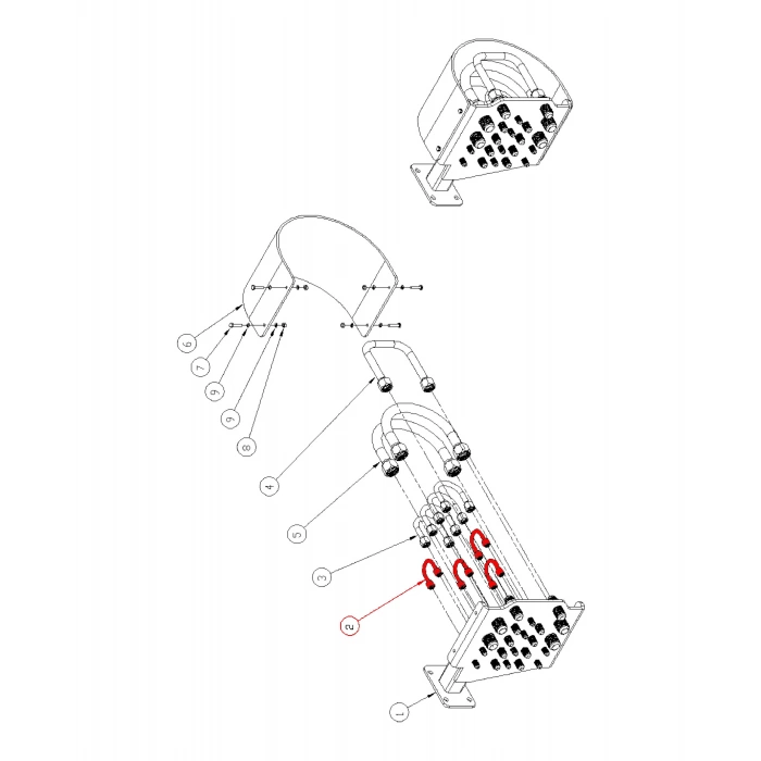 TUBE ASM, HYD 3/8 OD