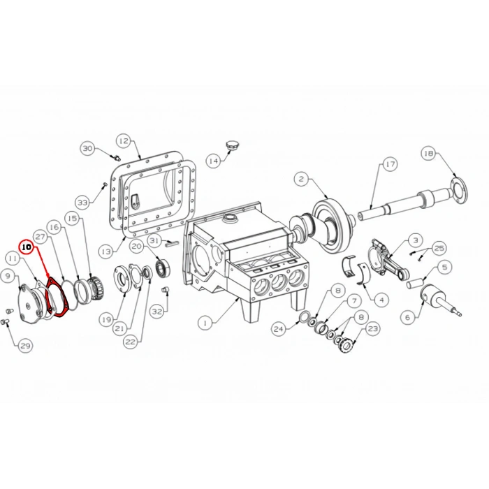 GASKET, CRANKSHAFT BEARING