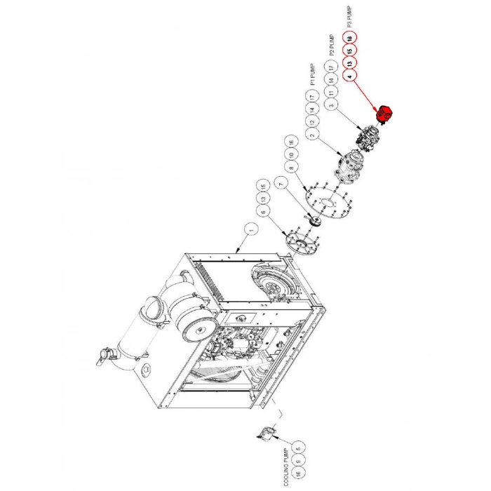 PUMP, HYD PISTON 19 CC