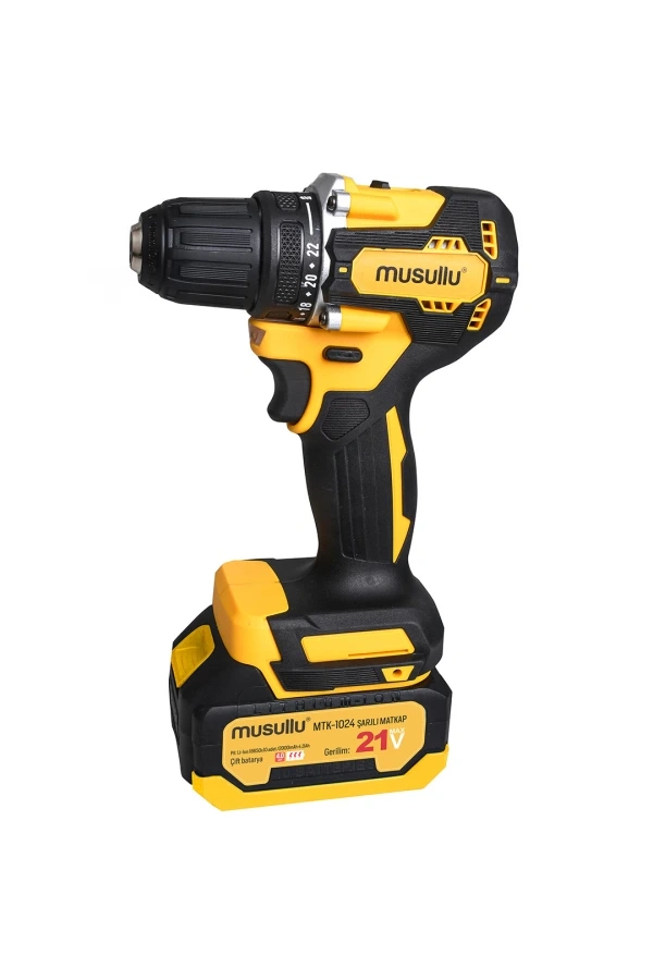 MUSULLU MTK-1024 ŞARJLI MATKAP (4.0 AH 10 PİLLİ)