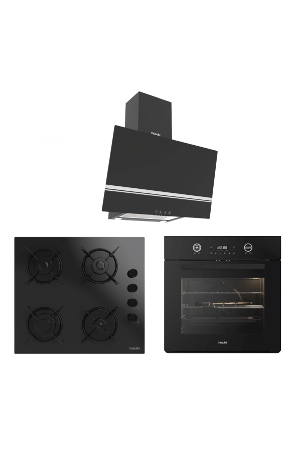 MUSULLU SİYAH ANKASTRE SET 3