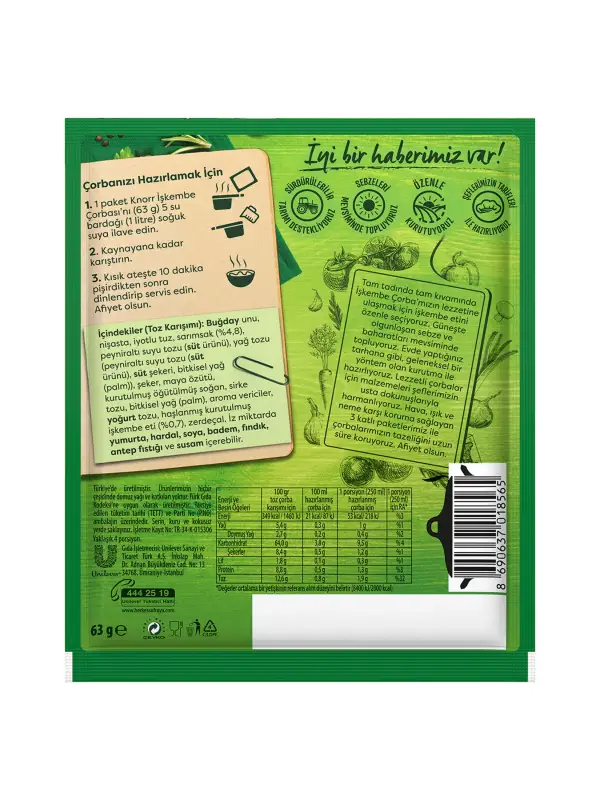Knorr Hazır Çorba İşkembe 63 G (Ünal Kutay A.)