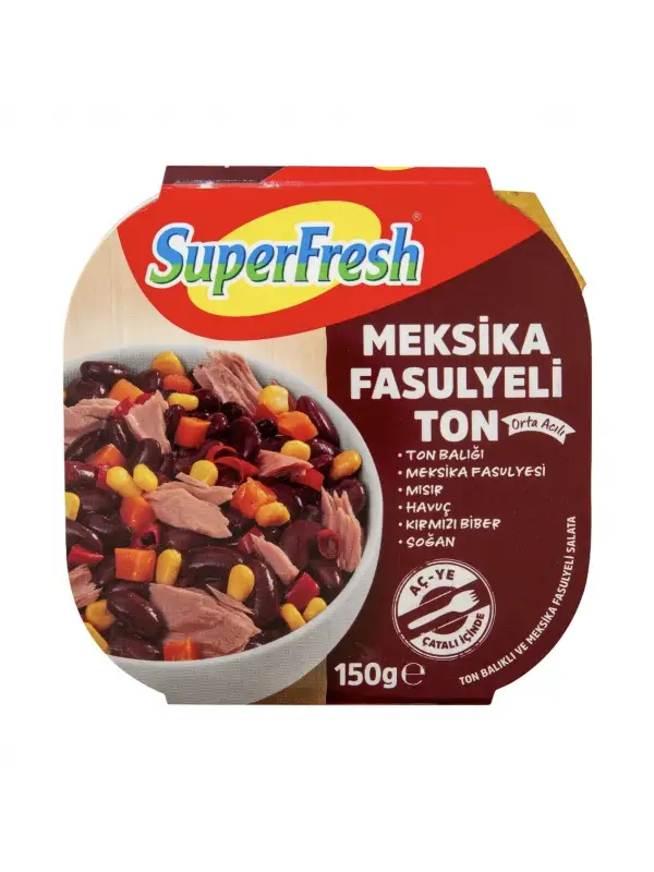 SuperFresh Meksika Fasulyeli Ton 150 gr (Asrın K.)