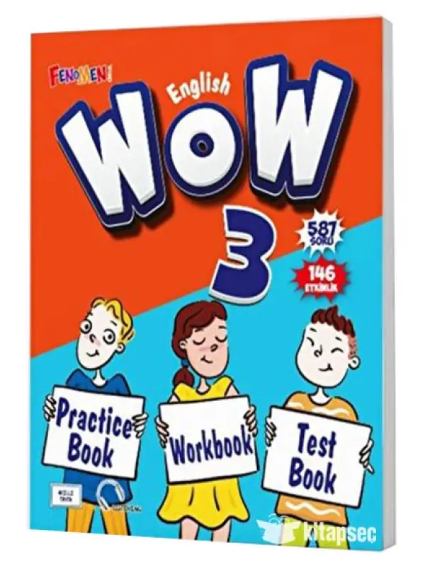 WOW English 3 Practice Book + Workbook + Test Book