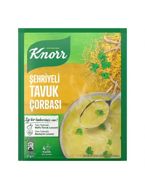 Knorr Hazır Çorba Şehriyeli Tavuk 4 Kişilik 51 G (Ünal Kutay A.)