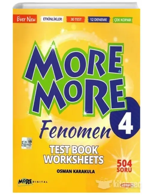 Kurmay ELT 4. Sınıf More More Worksheets Test Book