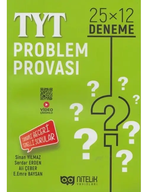 Nitelik Yayınları TYT Problem Provası 25x12 Deneme