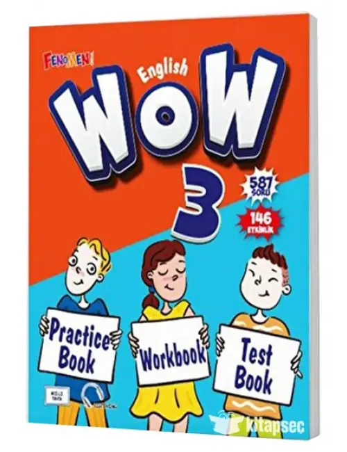 WOW English 3 Practice Book + Workbook + Test Book