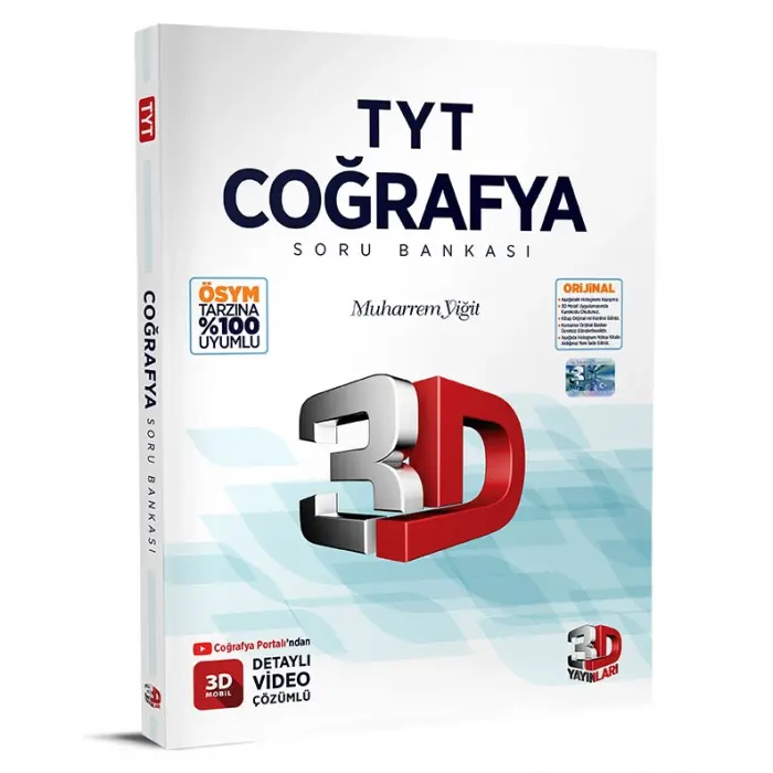 3D Yayınları Tyt Coğrafya Soru Bankası